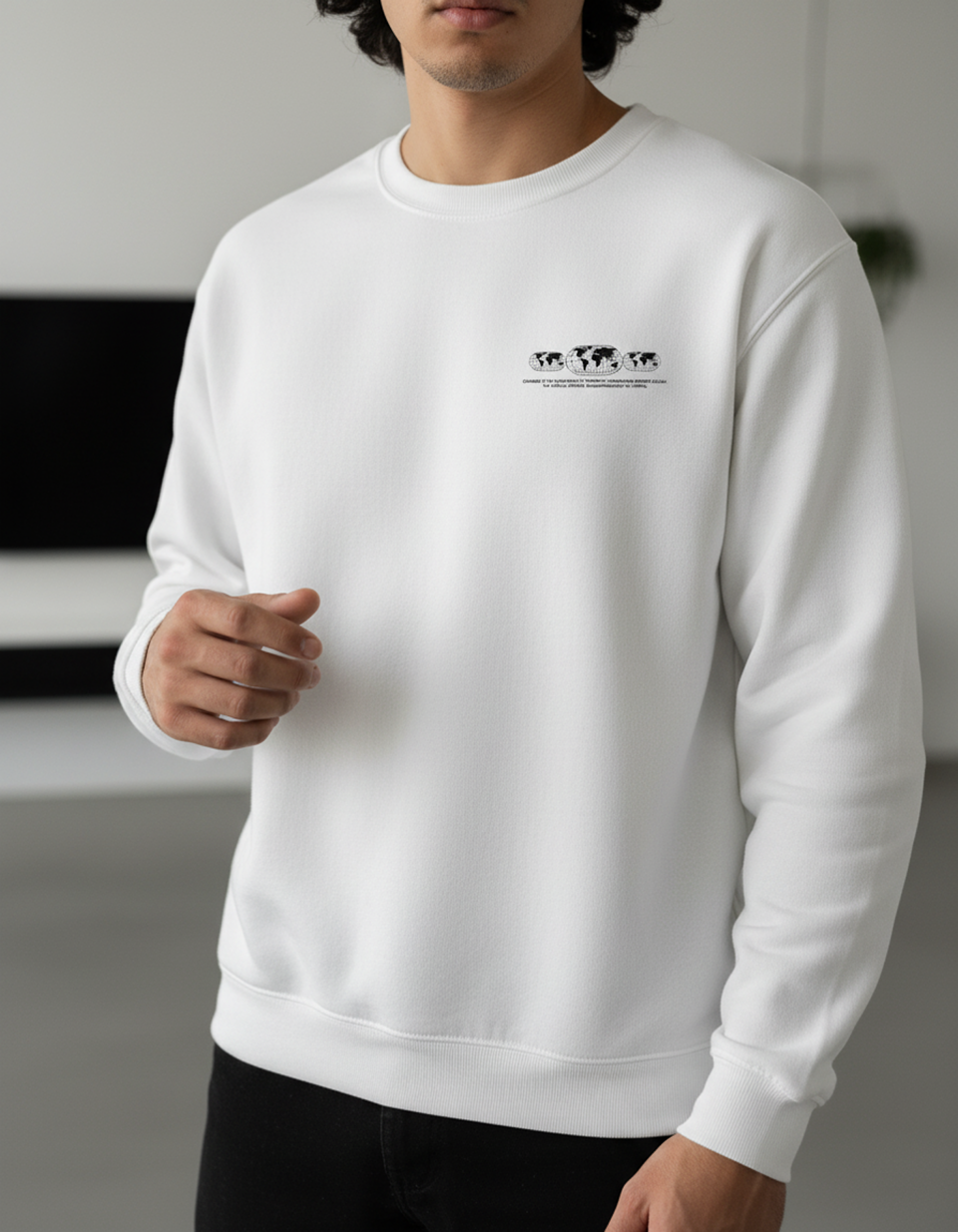 Impact The World Sweatshirt, Motivational Quote Crewneck, Inspirational Graphic Pullover, Unisex Streetwear Top
