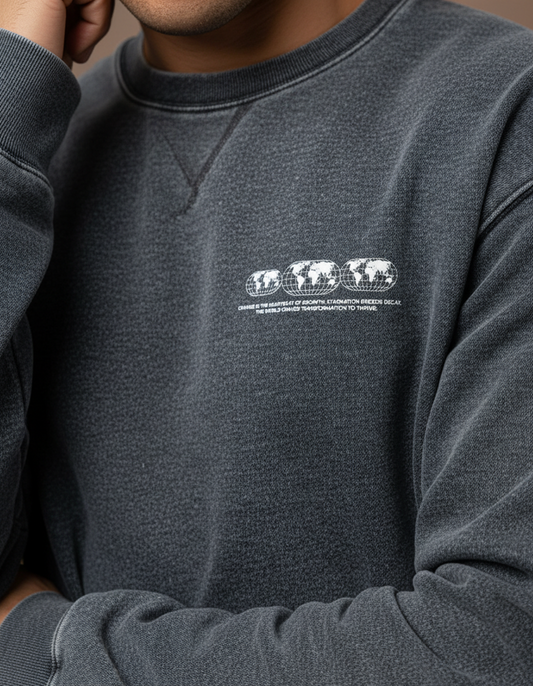 Impact The World Sweatshirt, Motivational Quote Crewneck, Inspirational Graphic Pullover, Unisex Streetwear Top