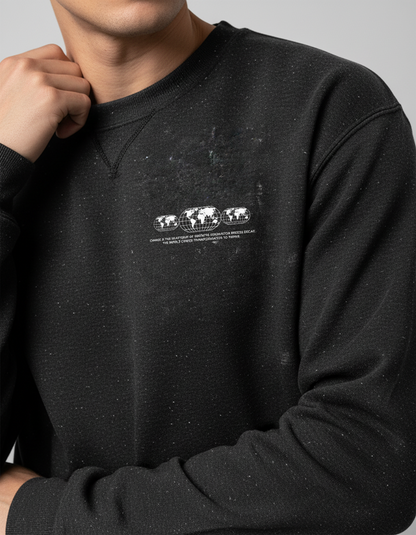 Impact The World Sweatshirt, Motivational Quote Crewneck, Inspirational Graphic Pullover, Unisex Streetwear Top