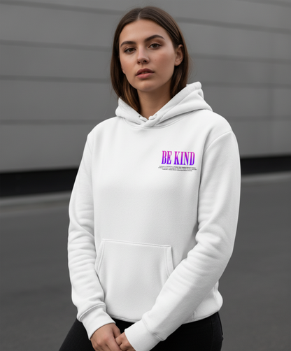 Kindness Rose Graphic Hoodie, Floral Typography Sweatshirt, Pastel Gothic Aesthetic, Botanical Soft Goth, Unisex Pullover