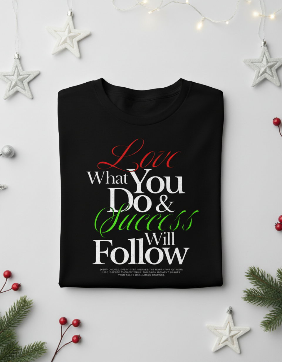 Inspirational Quote Long Sleeve, Motivational Shirt, Positive Message Tee, Minimal Script Design, Unisex Casual Top, Gift For Her Him